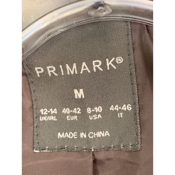 Primark Womens M Teddy Ultra Plush Faux Fur Coat Gray RJ10628 Fall GUC Pockets - Picture 3 of 11